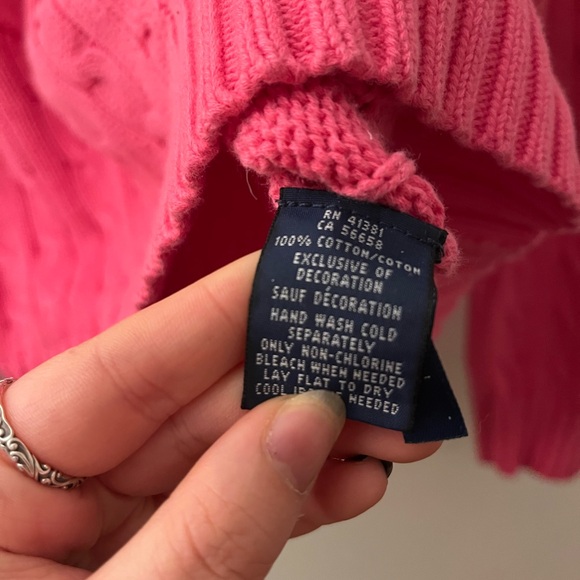 Ralph Lauren Pink Crewneck Knit Sweater - Picture 3 of 4